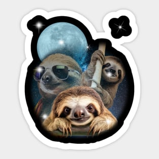 Sloths in Outer Space Sticker